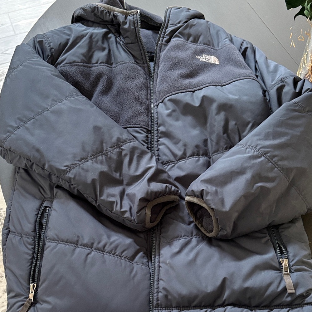The North Face Navy reversible  Puffer Jacket